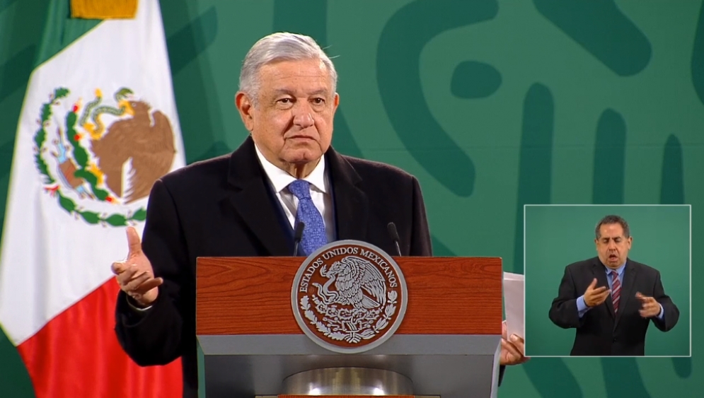 AMLO en conferencia de prensa