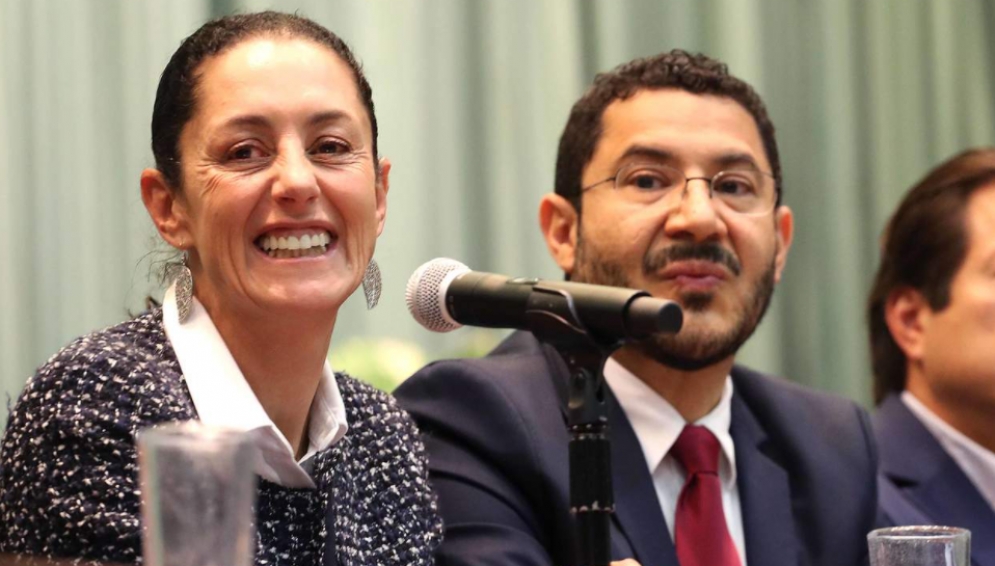 Claudia Sheinbaum y Martí Batres