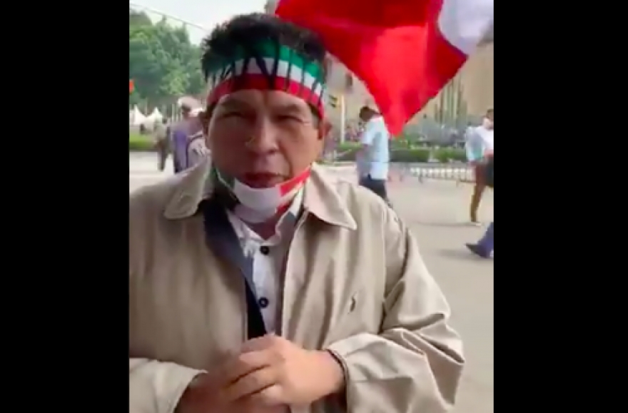 "Encontraré a ese delincuente" Juanito a AMLO en campamento de FRENAAA