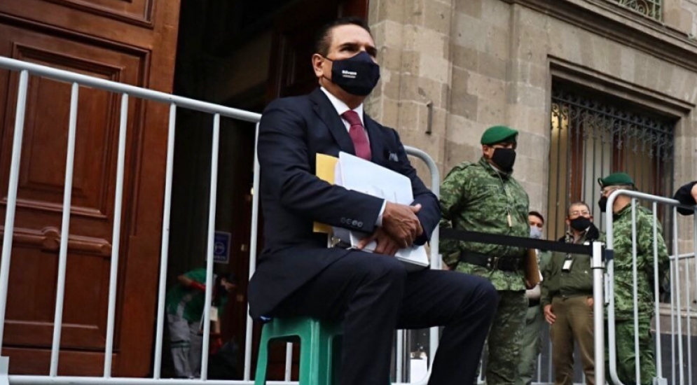 Silvano Aureoles en Palacio Nacional