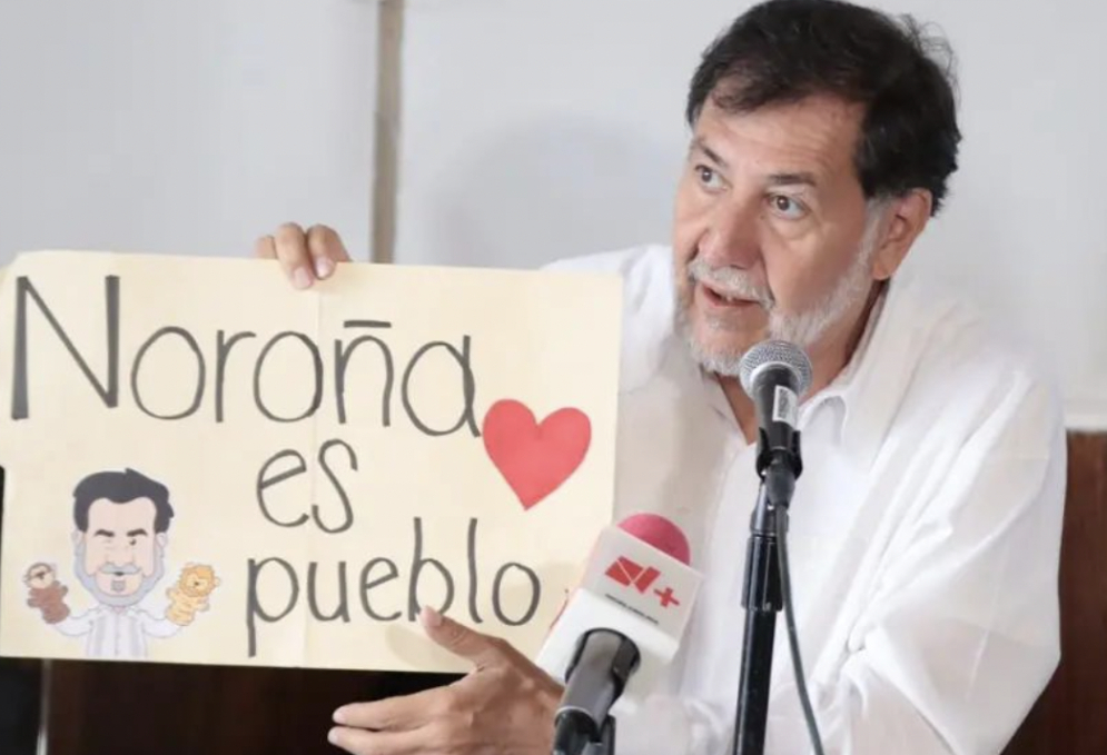 Noroña reclama a AMLO por regatearle el tercer lugar en la interna de la 4T