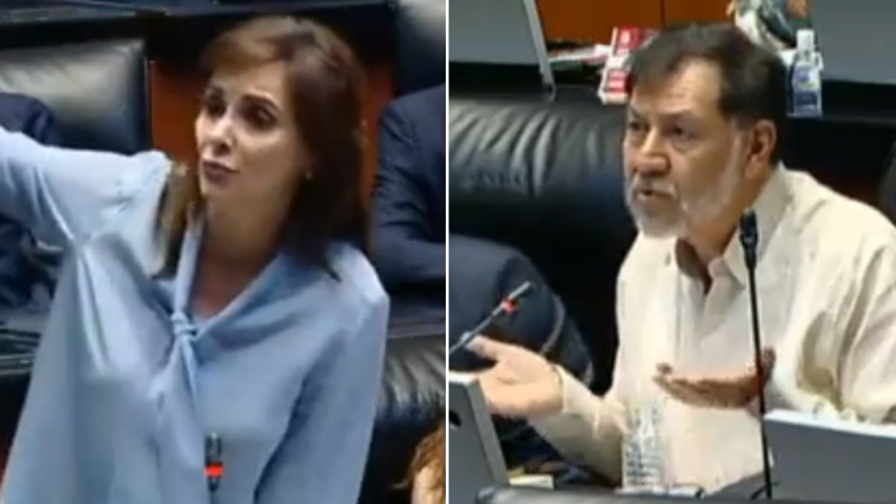 Lilly Téllez llama ‘changoleón’ a Noroña en el pleno; él acusa clasismo y racismo de la oposición