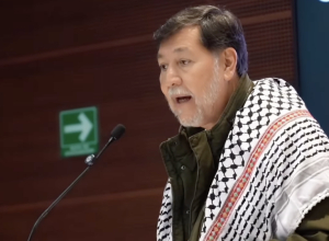 Noroña acusa a EU de ser obstáculo para la “independencia de Palestina”