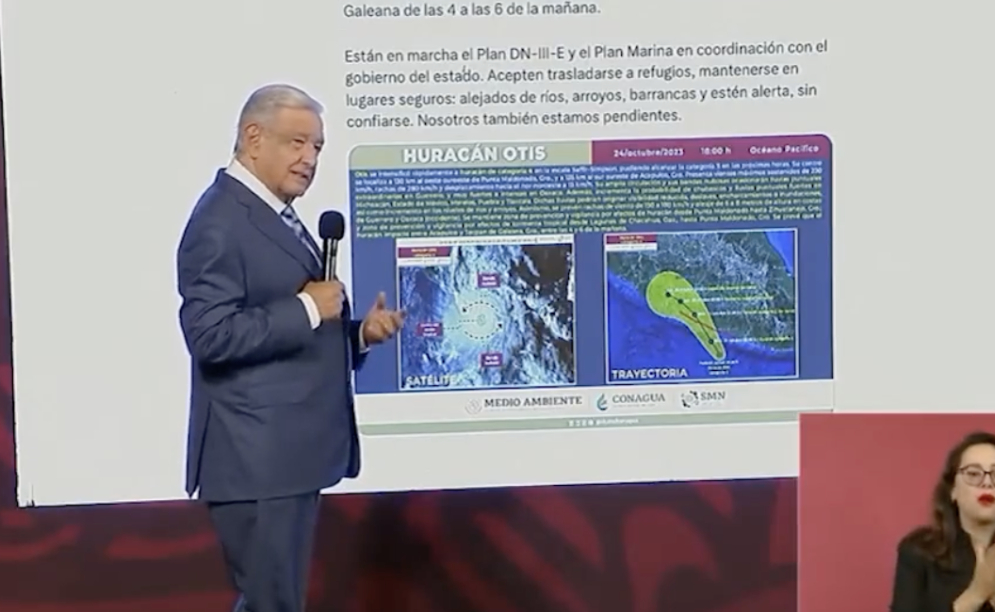 &quot;Pensé en decir &#039;viene cañón&#039;&quot;, dice AMLO sobre alertar a Acapulqueños de Otis pero consideró que un Tweet era “suficiente”