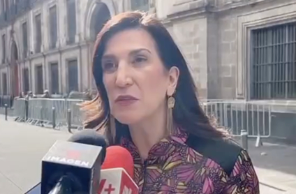 Kenia López Rabadán asegura que todavía hay pluralismo en México tras compartir presidium con a Sheinbaum y a Hugo Aguilar