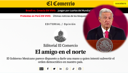 Medios en Perú condenan apoyo de AMLO a Pedro Castillo: "atenta contra lucha vs corrupción"