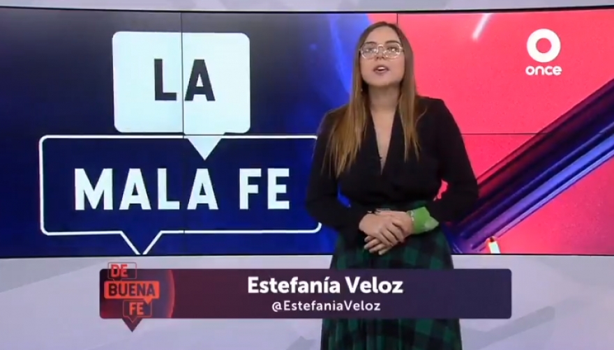 Estefanía Veloz cuestiona a 'Brozo' en Canal Once
