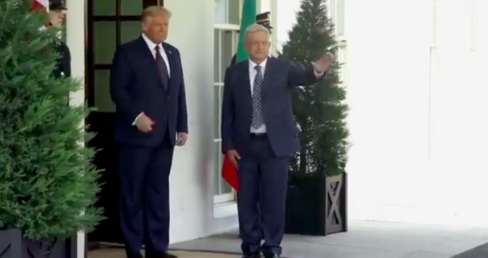 AMLO aparece en spot de Trump para campaña electoral