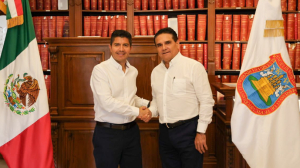 Eduardo Rivera se reúne con el exgobernador de Michoacán Silvano Aureoles