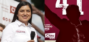 Ante fracaso, Claudia Rivera se vale de la imagen de AMLO para intentar levantar su campaña