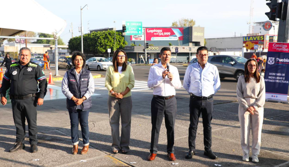 Realizan balizamiento y mantenimiento a la red semafórica del Bulevar Norte y Aarón Merino