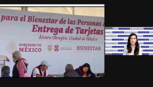 López Rabadán denuncia ante el INE, promoción ilegal de AMLO en entrega de tarjetas para adultos mayores