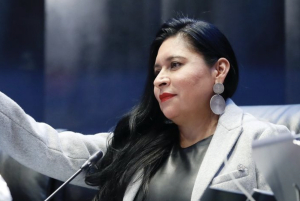 Presidenta del Senado presume preferencia para las reformas de AMLO