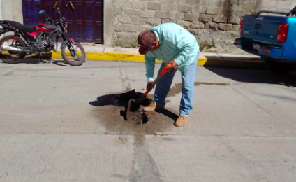 CAPAMH realiza trabajos de mantenimiento y reparación de fugas en Huamantla