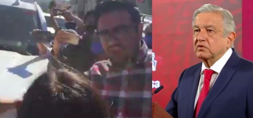 Condena AMLO bofetada a su personal luego de que jóven exigiera tratamientos para el cáncer