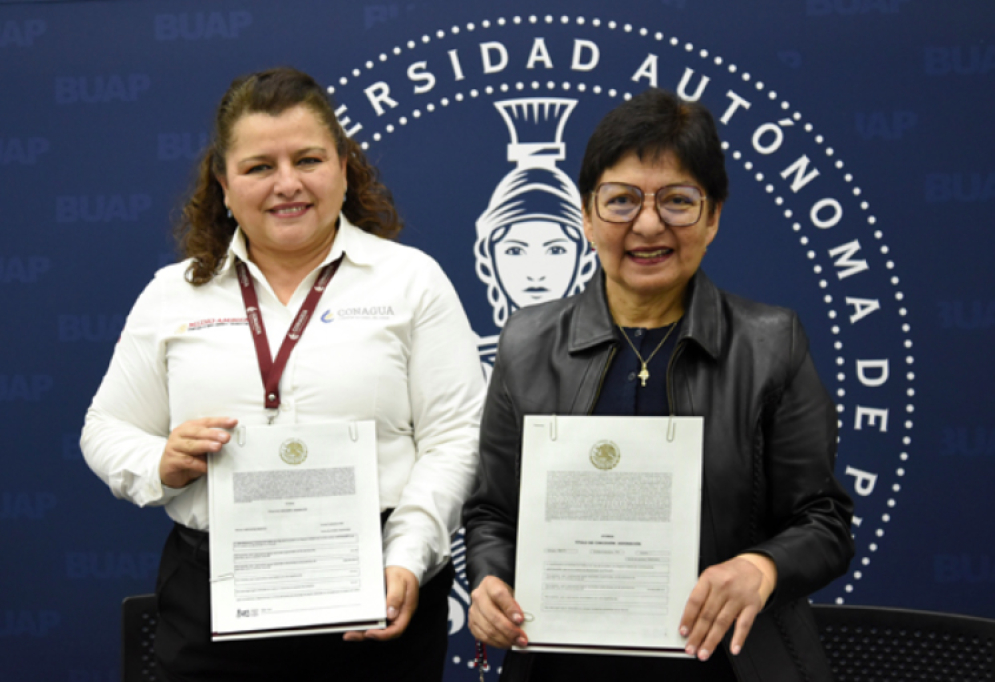 Recibe BUAP títulos de concesión por parte de Conagua