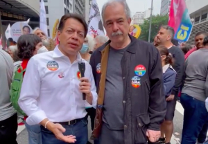 Mario Delgado hace turismo político a Brasil para apoyar a Lula en elecciones