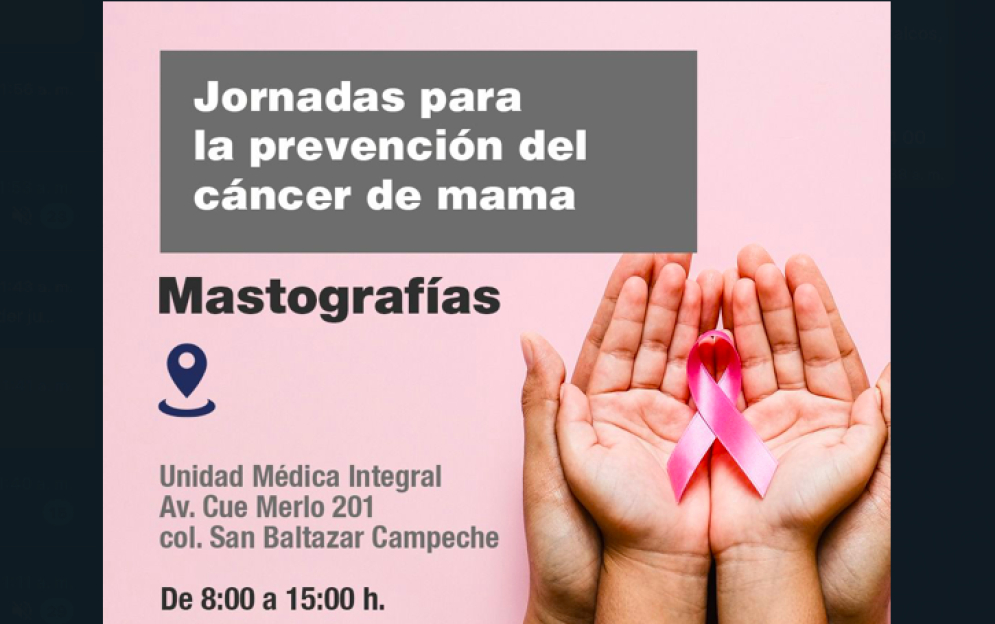 Estas son las jornadas de detección de cáncer de mama en la capital poblana