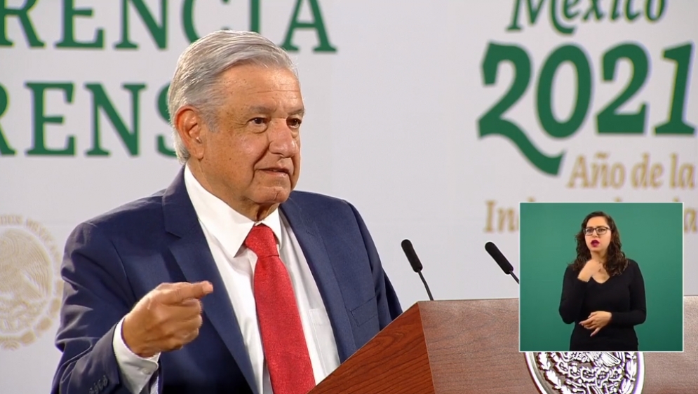 AMLO en conferencia de prensa