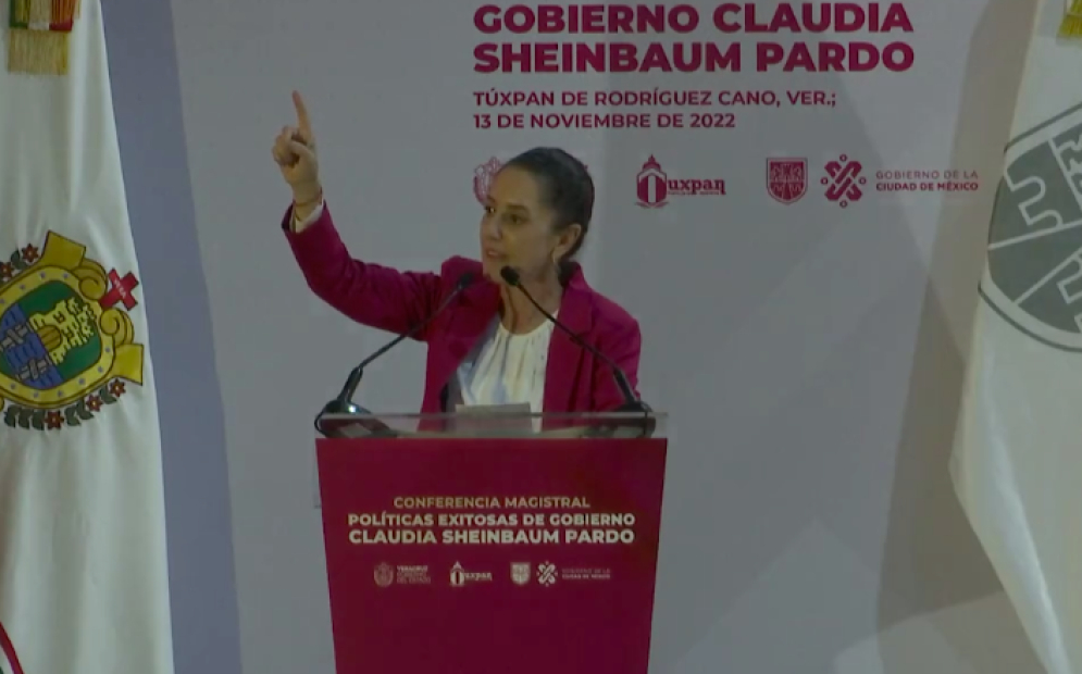 “No juntaron más que unos cuantos miles” dice Sheinbaum sobre marcha por la democracia