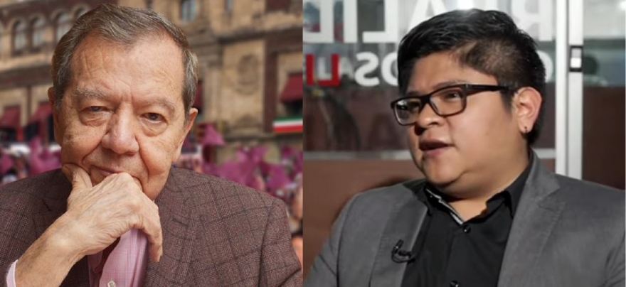 Porfirio Muñoz Ledo y Gibrán Ramírez, los eternos contrincantes.