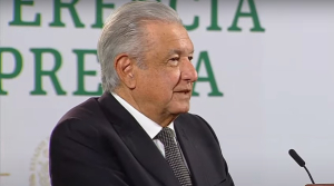 Andrés Manuel López Obrador en conferencia matutina