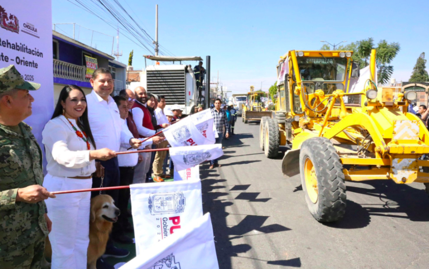 Armenta inaugura obras en San Pedro Cholula