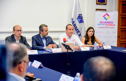 Mario Riestra firmó con la COPARMEX el "Acuerdo por una Puebla con Desarrollo Inclusivo"