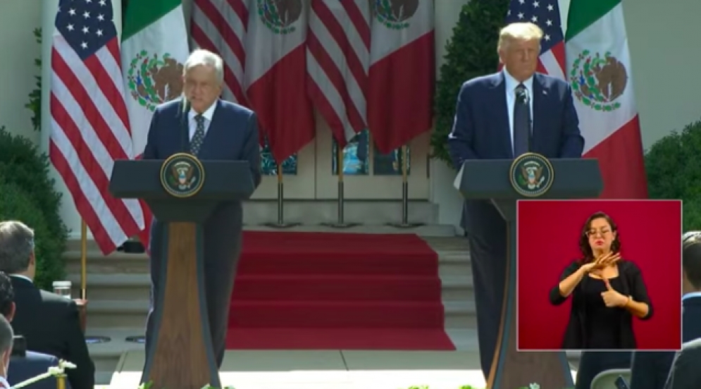 Deseo que se recupere pronto: AMLO a Trump tras dar positivo a COVID-19