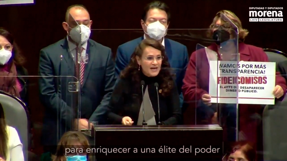 Dolores Padierna en la Cámara de Diputados