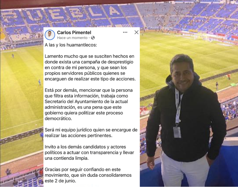 Morenista poblano se victimiza en Huamantla y luego recula tras ser exhibido por alterar documento oficial