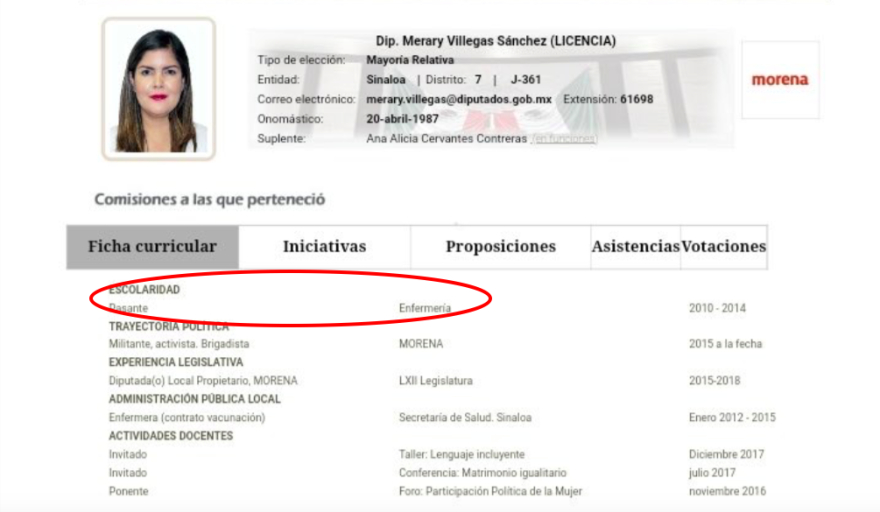 Con licenciatura trunca la diputada de morena que dio la espalda a madre de niño con cáncer