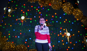 Así fue el encendido del árbol de navidad de la BUAP