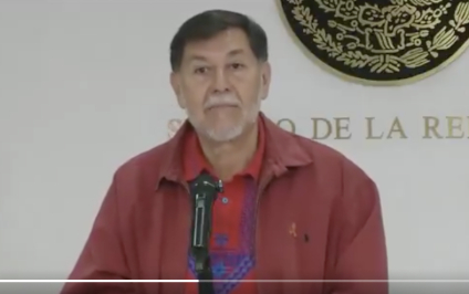 Medios abandonan a Noroña por misoginia contra alcaldesa de Uruapan