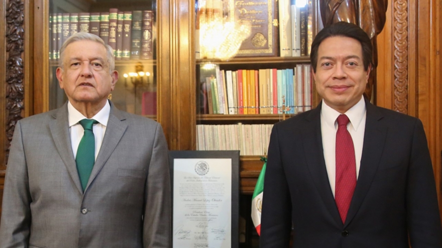 Andrés Manuel López Obrador y Mario Delgado