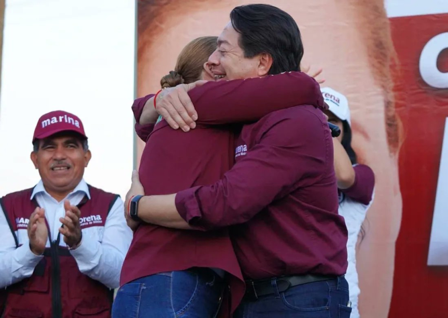 Mario Delgado y Marina Vitela