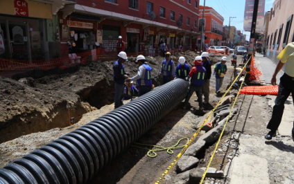 Avanzan trabajos de rehabilitación de calles del centro