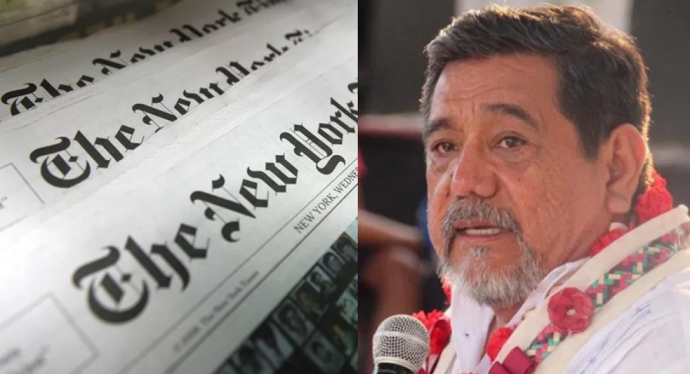 Caso Salgado Macedonio llega a la primera plana del New York Times