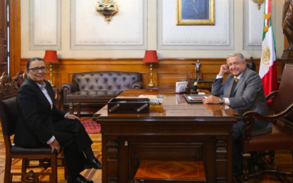 AMLO se reune con Rosa Icela tras recuperarse del COVID-19