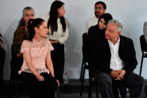 AMLO Y Sheinbaum inaguran Banco del Bienestar en Tláhuac.