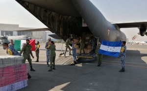 Ayuda humanitaria enviada por México a Honduras