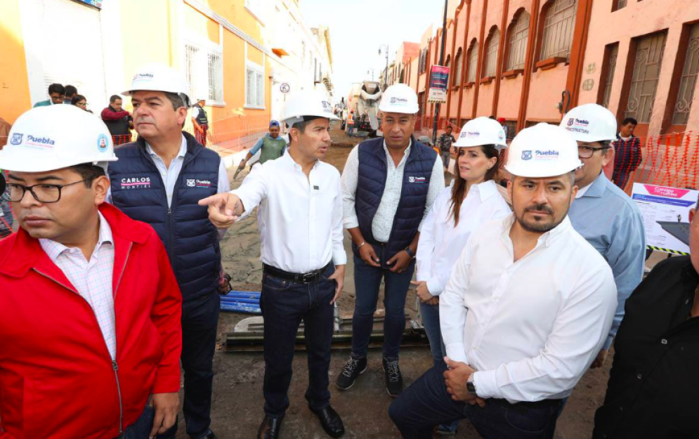 Supervisan avance en las obras del centro histórico