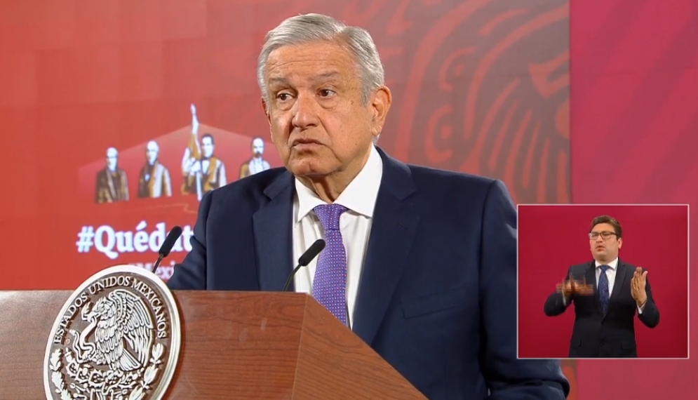 AMLO en conferencia de prensa