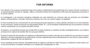 FGR reconoce que no pudo resguardar cabañas donde localizaron al líder del CJNG por razones de seguridad y admite contaminación de las escenas