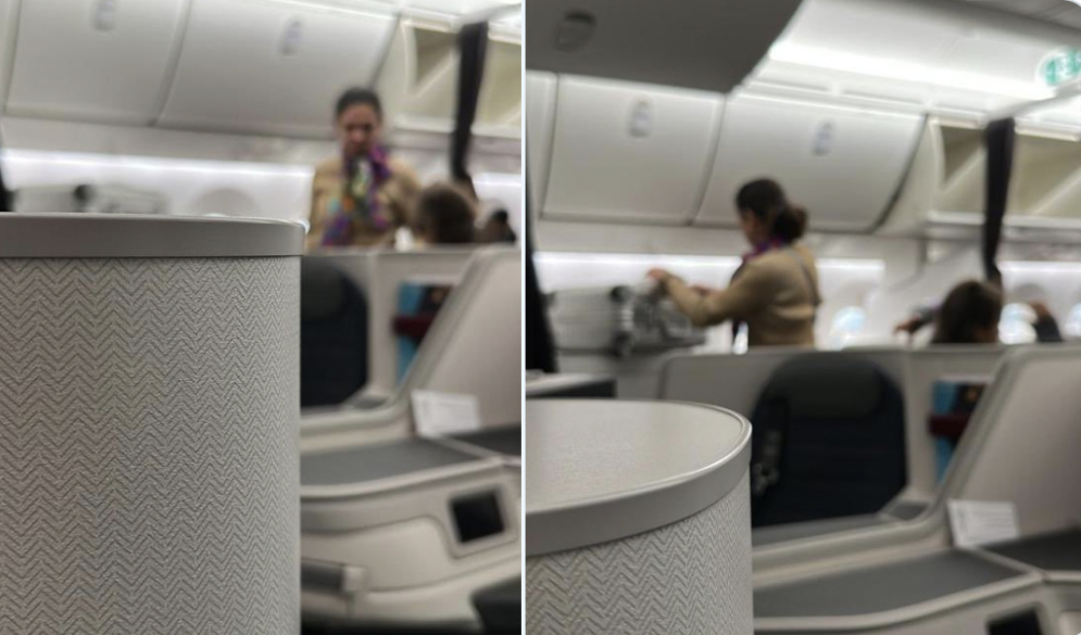 Exhiben presunta fotografía de Ana Guevara tomando vuelo de primera clase