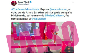 INE exhibe infodemia de AMLO y Jenaro Villamil por presunta contratación de Hildebrando