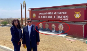 Pintan mural con la imagen de AMLO y lo equiparan con Miguel Hidalgo y Benito Juárez