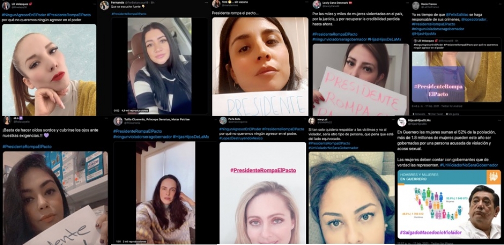 Hijas de la Mx se suman a la campaña #PresidenteRompaElPacto con Salgado Macedonio