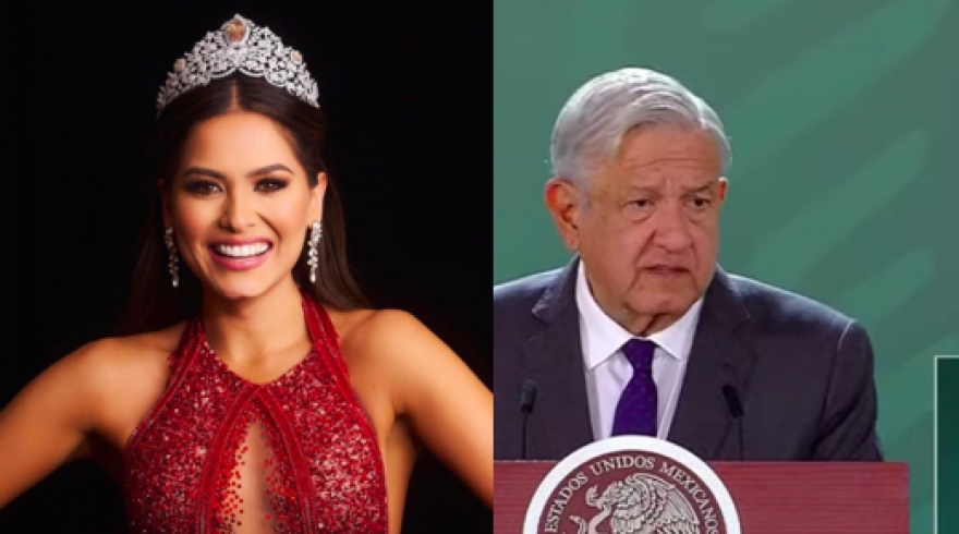 Celebra AMLO que Andrea Meza ganará el Miss Universo "es la más guapa"