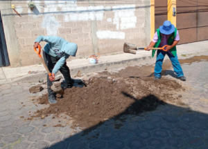 CAPAMH realiza trabajos de reparación de fugas en San Sebastián y Santa Anita